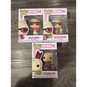 Funko Pop Legally Blonde Elle Woods Set 1224 1226 Diamond Bunny Suit 1225 3pk